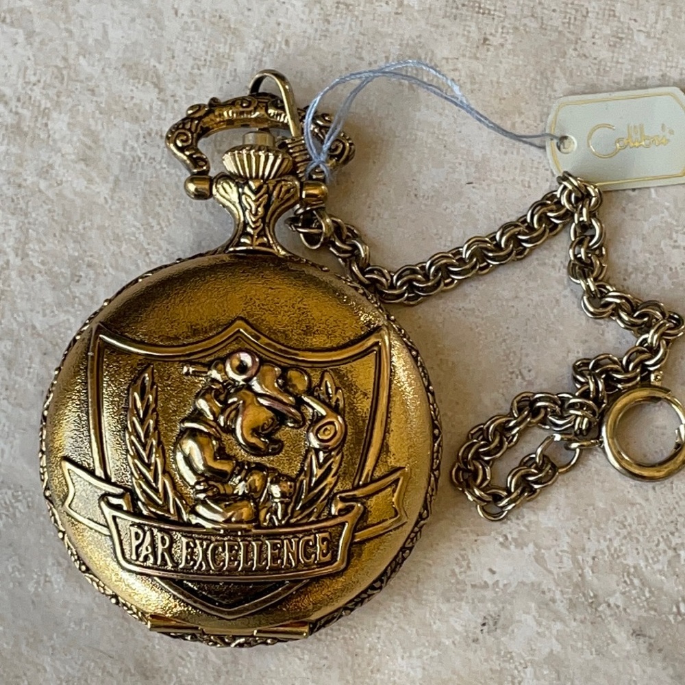 Colibri pocket Watch battery gold tone